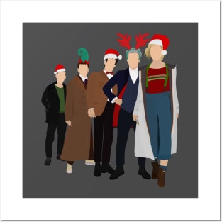 Doctor Who - Christmas - Modern Doctors - 9th, 10th, 11th, 12th, 13th Doctors! Posters and Art